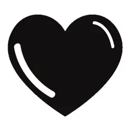 Black Hearts Stickers & emoji